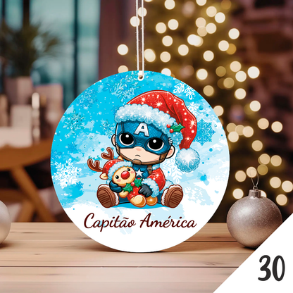 Bola de Natal Personalizada – Coleção Baby Cartoon