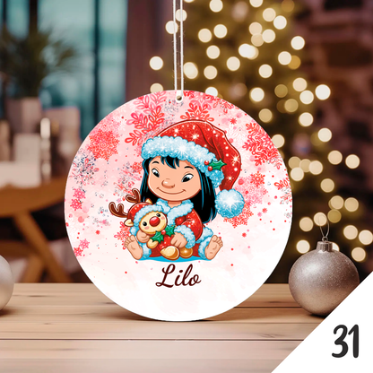 Bola de Natal Personalizada – Coleção Baby Cartoon