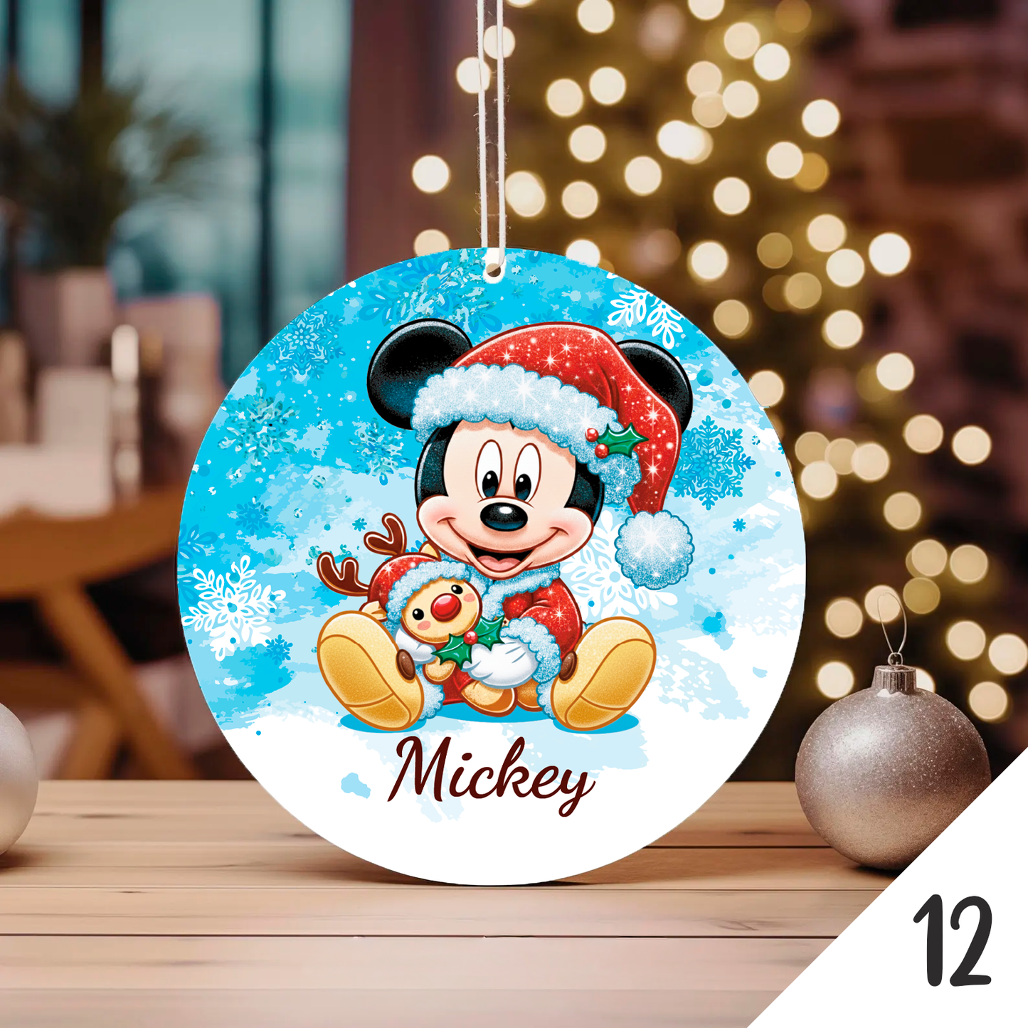 Bola de Natal Personalizada – Coleção Baby Cartoon