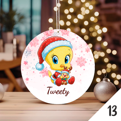 Bola de Natal Personalizada – Coleção Baby Cartoon