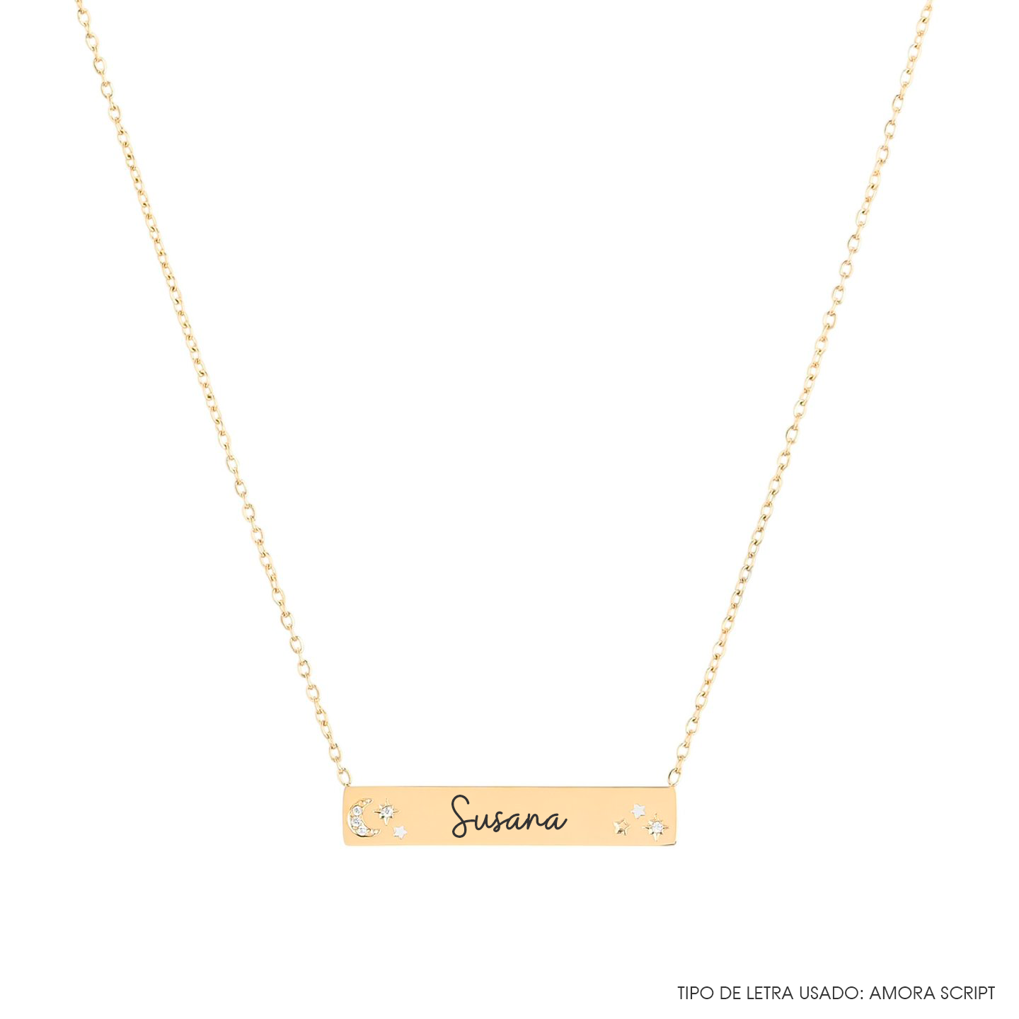 Colar OSLO Personalizado em Aço Inoxidável – Gravado com Alma