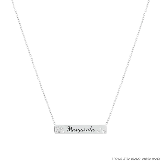 Colar OSLO Personalizado em Aço Inoxidável – Gravado com Alma