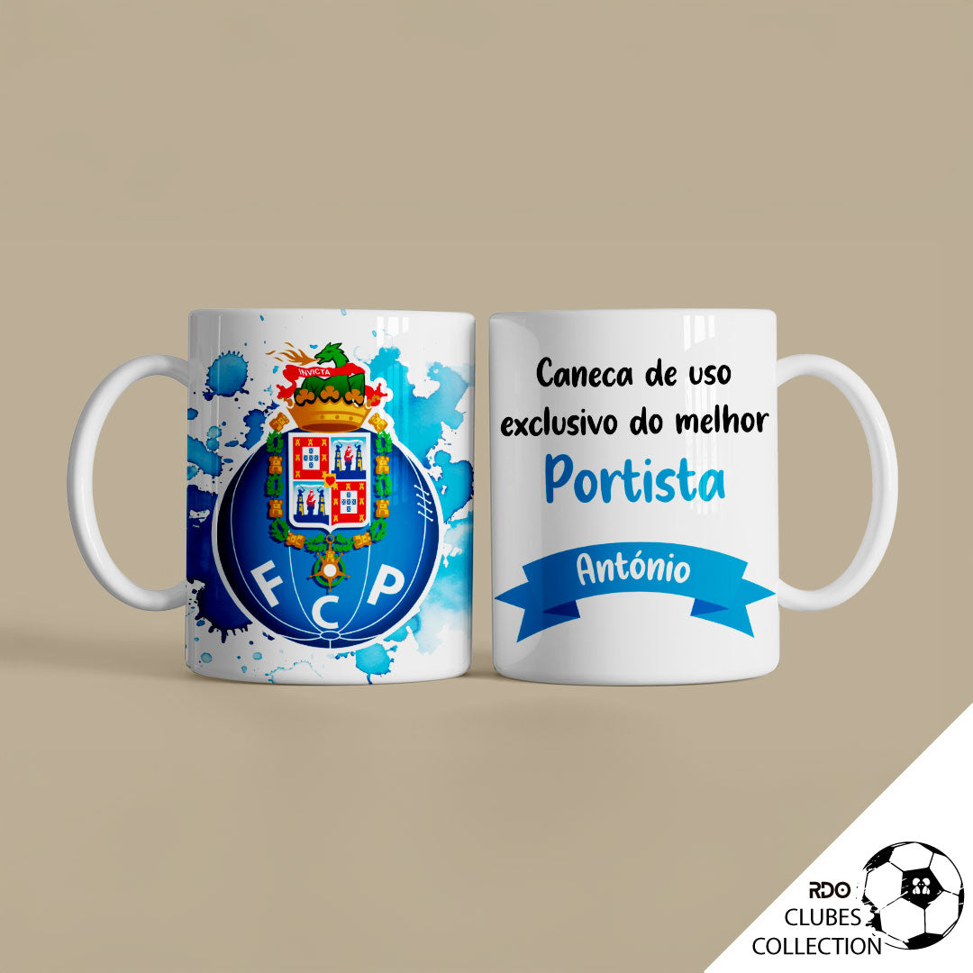 Caneca personalizada com clube Porto e nome
