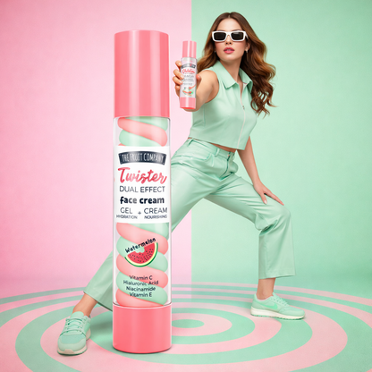 Twister Creme Facial Melancia 200g - Dual Effect | The Fruit Company