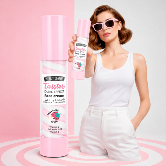 Twister Creme Facial Fresa Nata 200g - Dual Effect | The Fruit Company