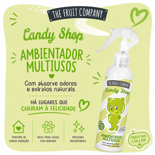 Spray multiusos para telas Candy Shop Gummy Bear 200 ml | La Compañía de Frutas