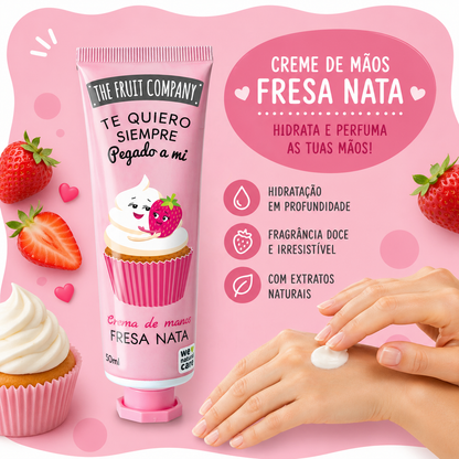 Crema de manos con sabor a fresa 30 ml | La Compañía de Frutas