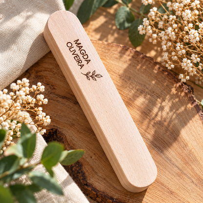Caneta Aço Personalizada com Estojo de Madeira Gravação a laser