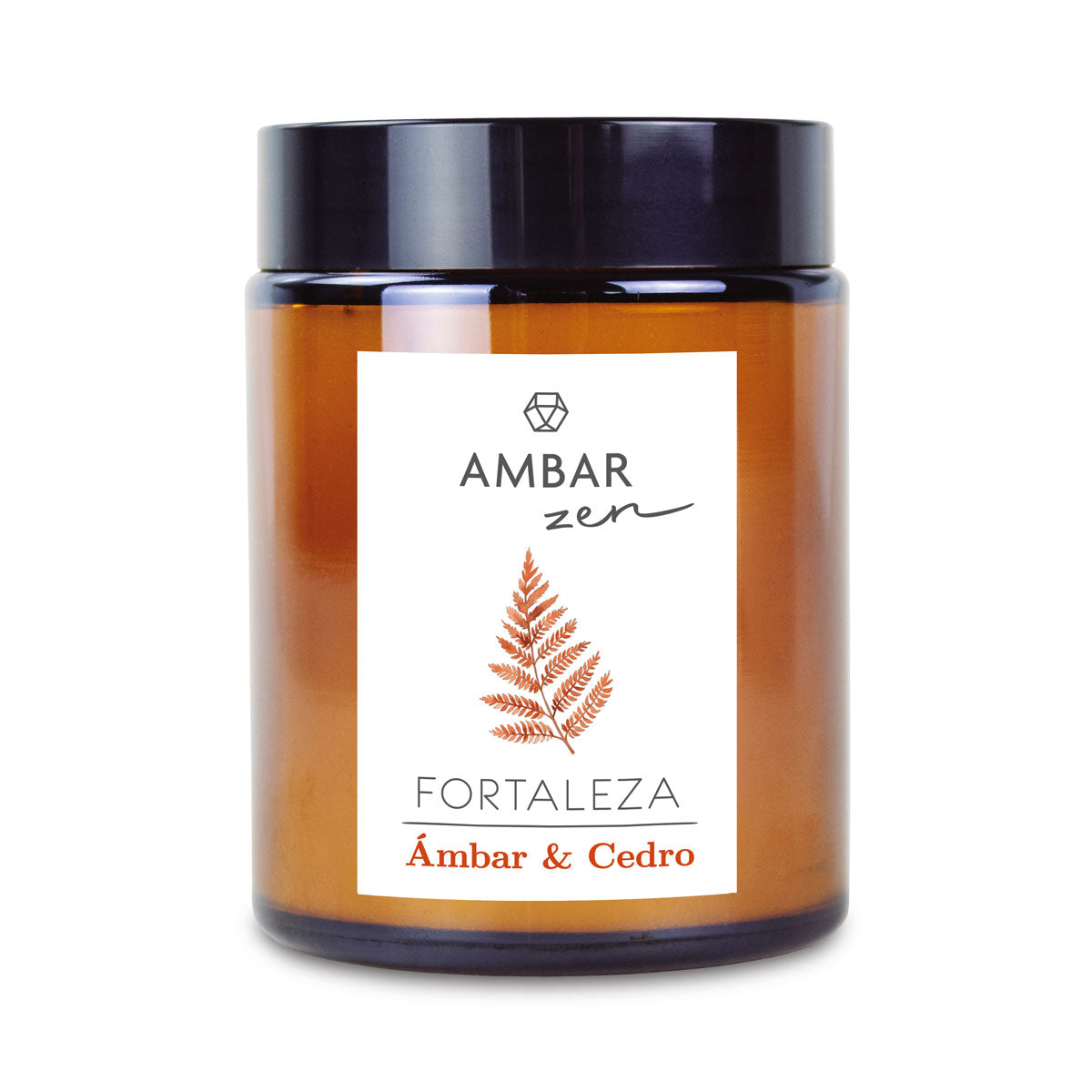 Vela Âmbar e Cedro 125g | Ambar Zen