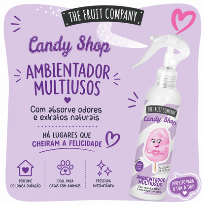 Ambientador spray aroma algodão doce
