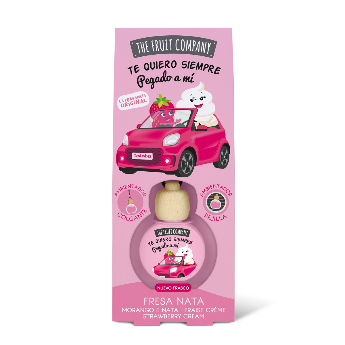 Ambientador de Carro Fresa Nata | The Fruit Company