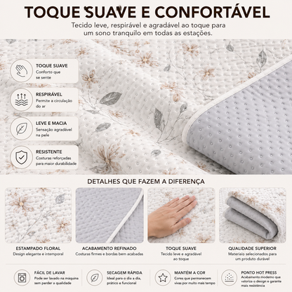 colcha leve respirável confortável para todas as estações