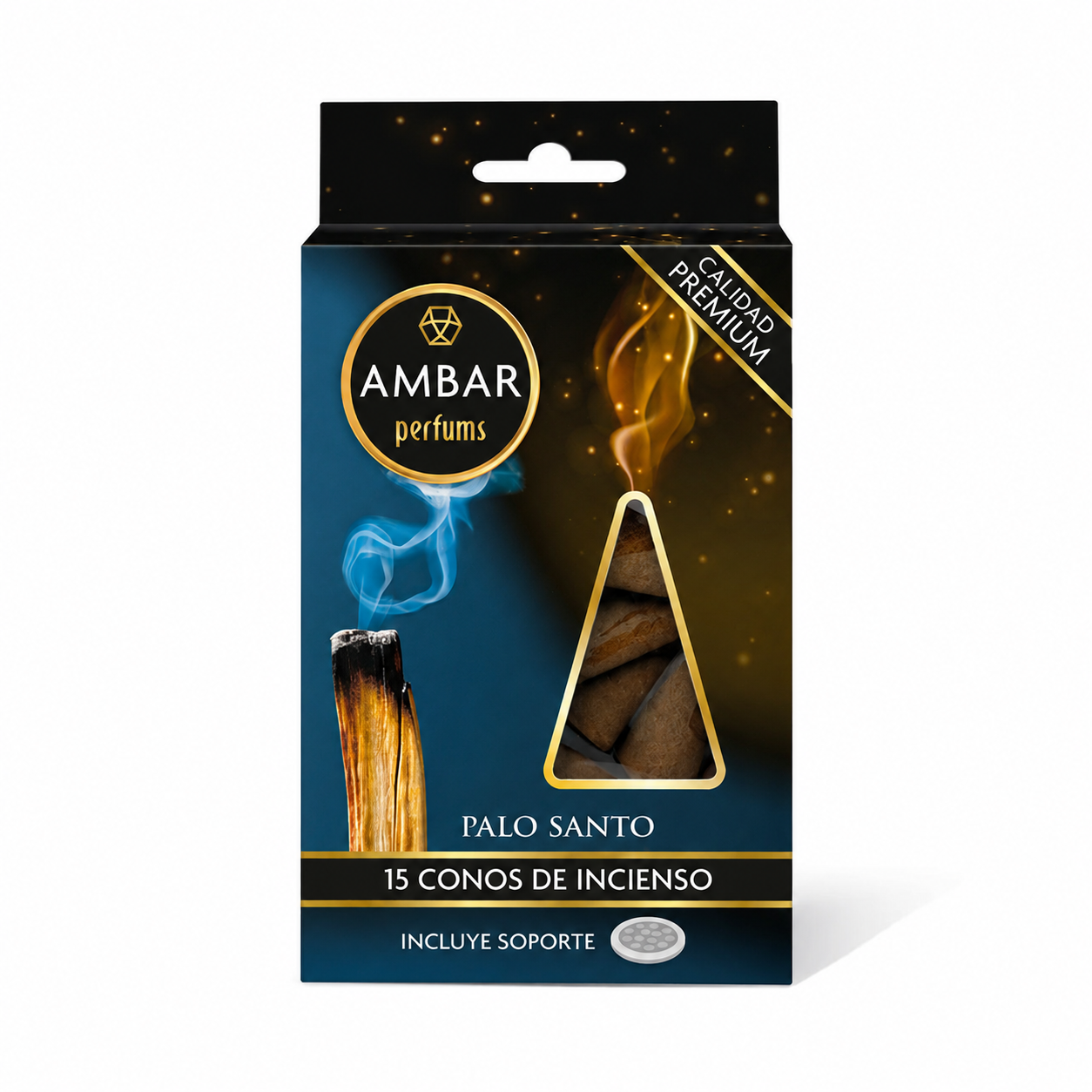 cones de incenso pau santo ambar