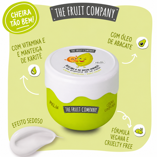 Creme corporal efeito seda com aroma a melão