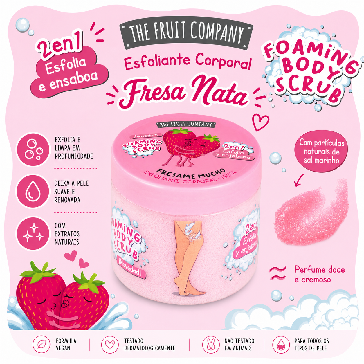 foam body scrub fresa nata 400ml