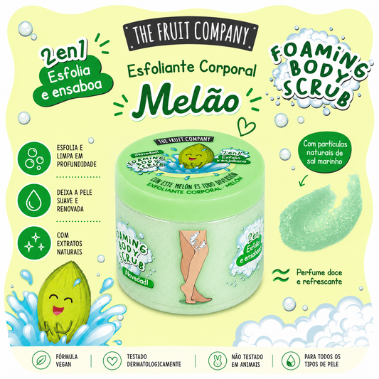 foam body scrub melão 400ml