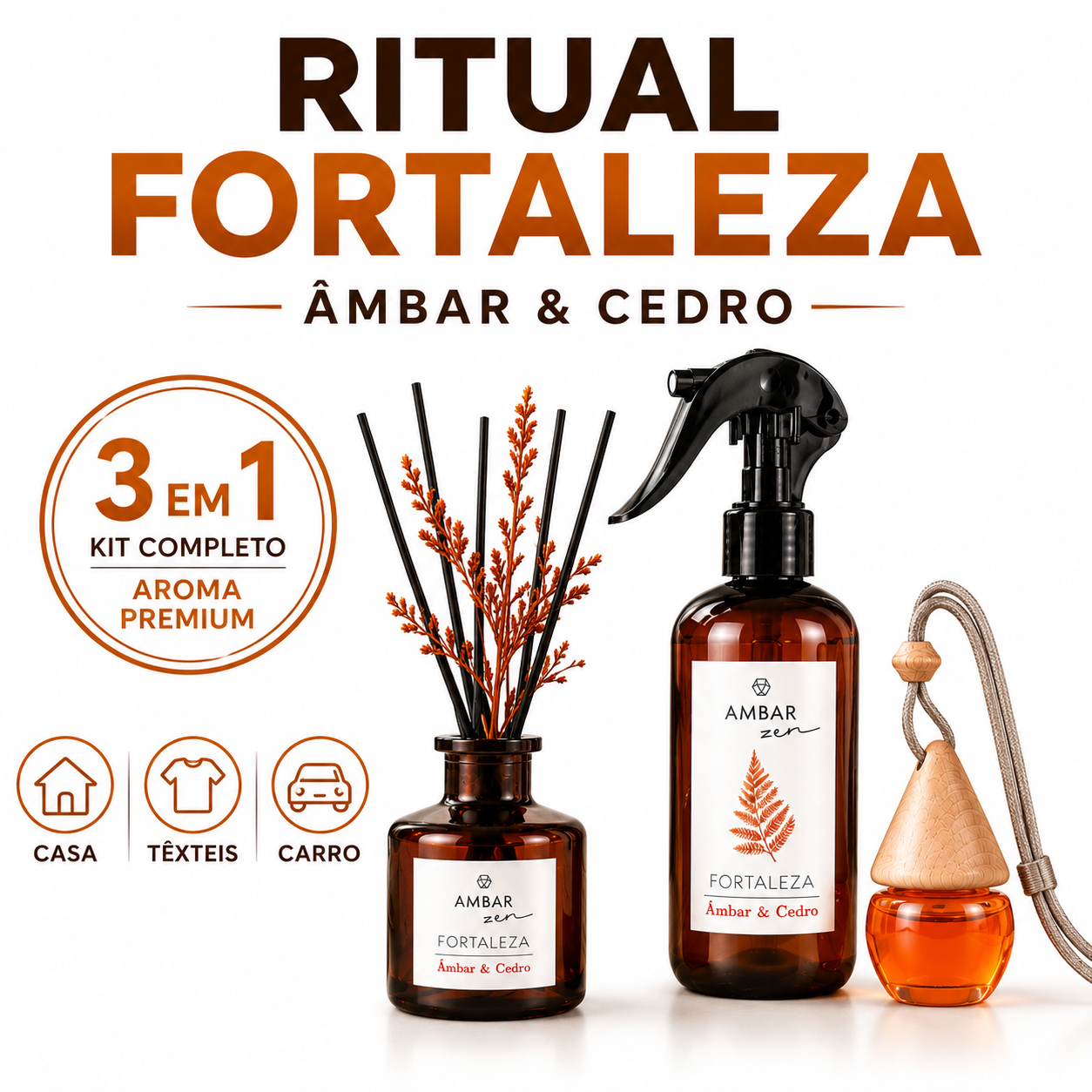 kit ritual fortaleza ambar zen