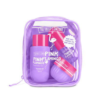 kit de viagem pink flamingo the fruit company
