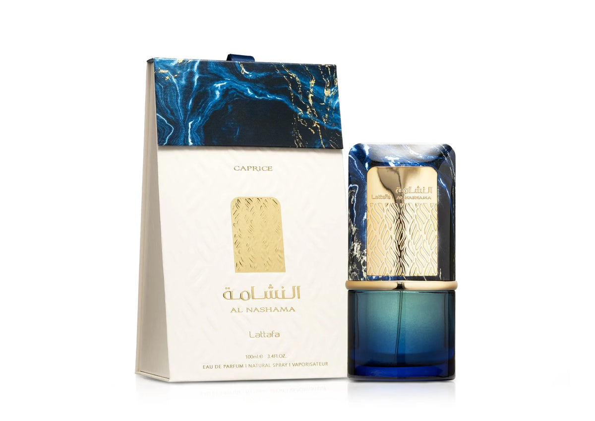 perfume Lattafa Al Nashama Caprice 100ml fresco aromático