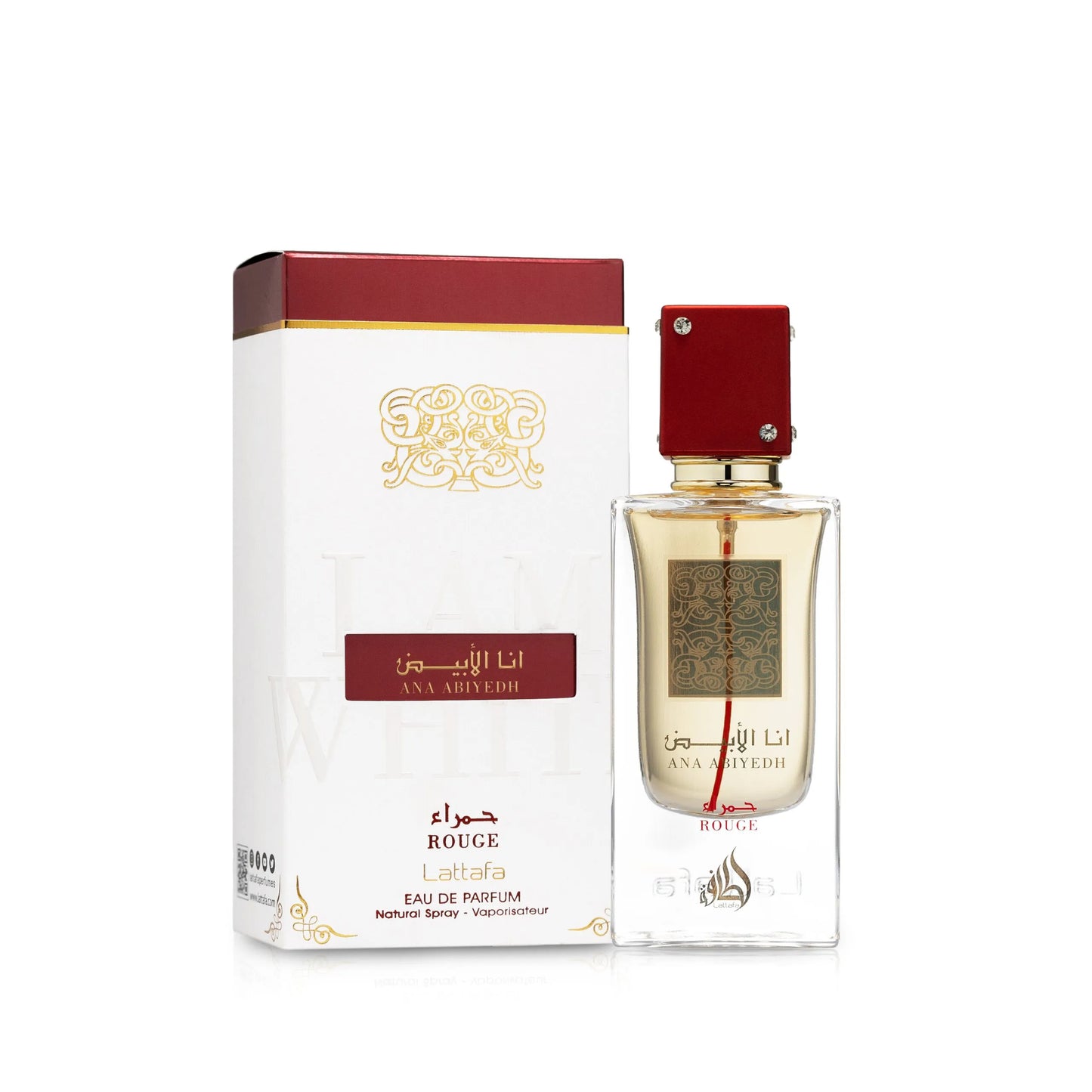 perfume Lattafa Ana Abiyedh Rouge 60ml unissexo baccarat style