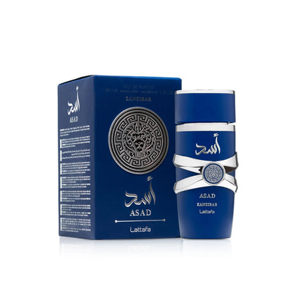 perfume Lattafa Asad Zanzibar 100ml tropical masculino
