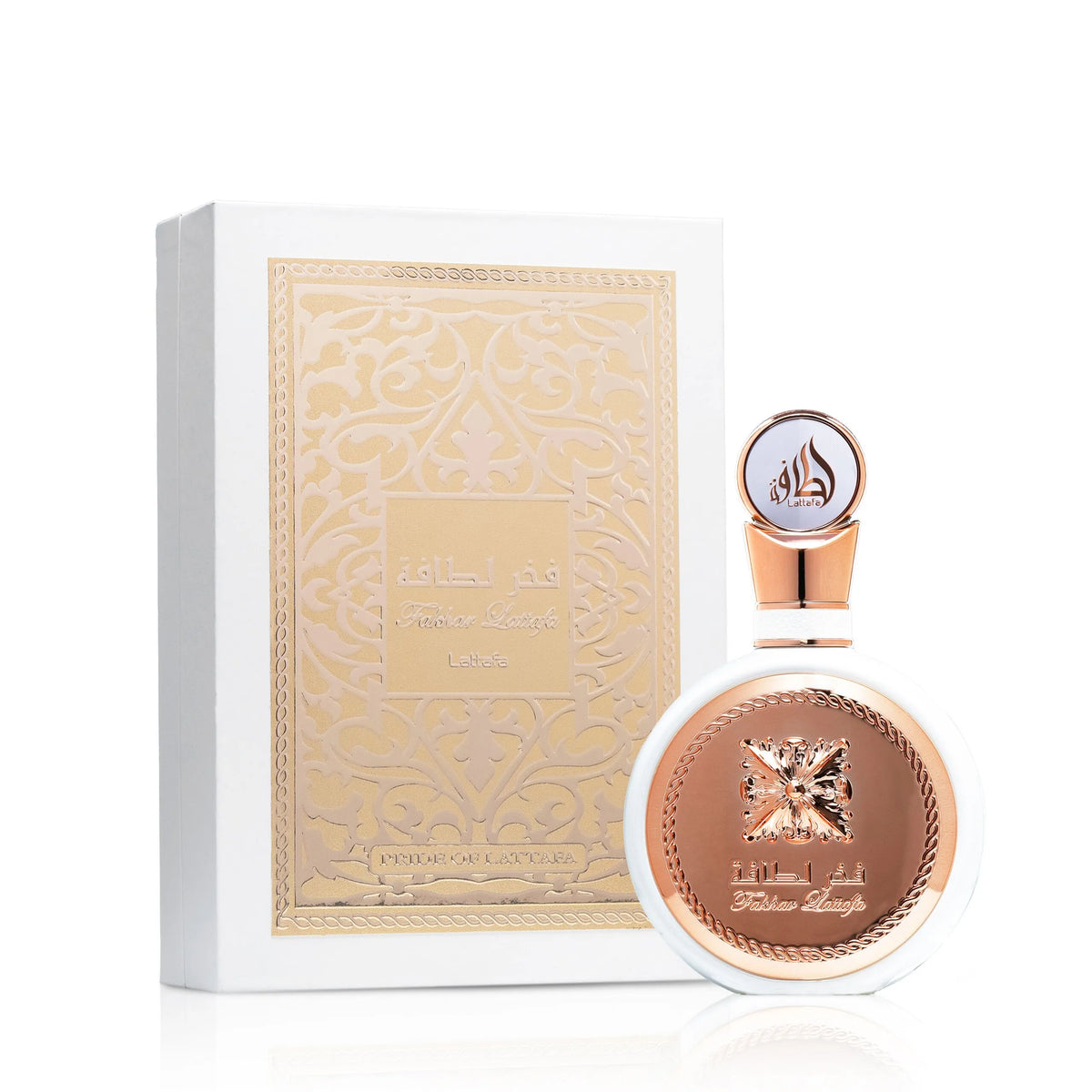 perfume Lattafa Fakhar Rose 100ml feminino floral elegante