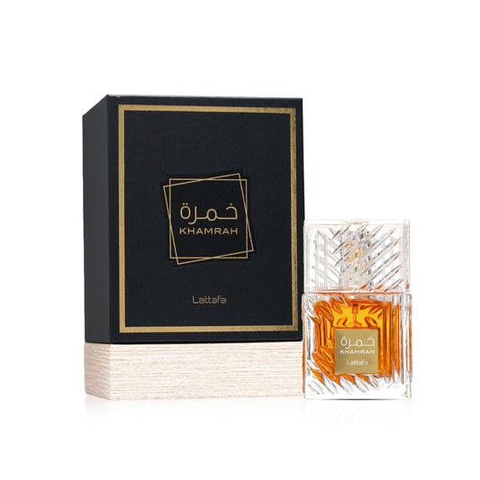 perfume Lattafa Khamrah 100ml unissexo gourmand oriental