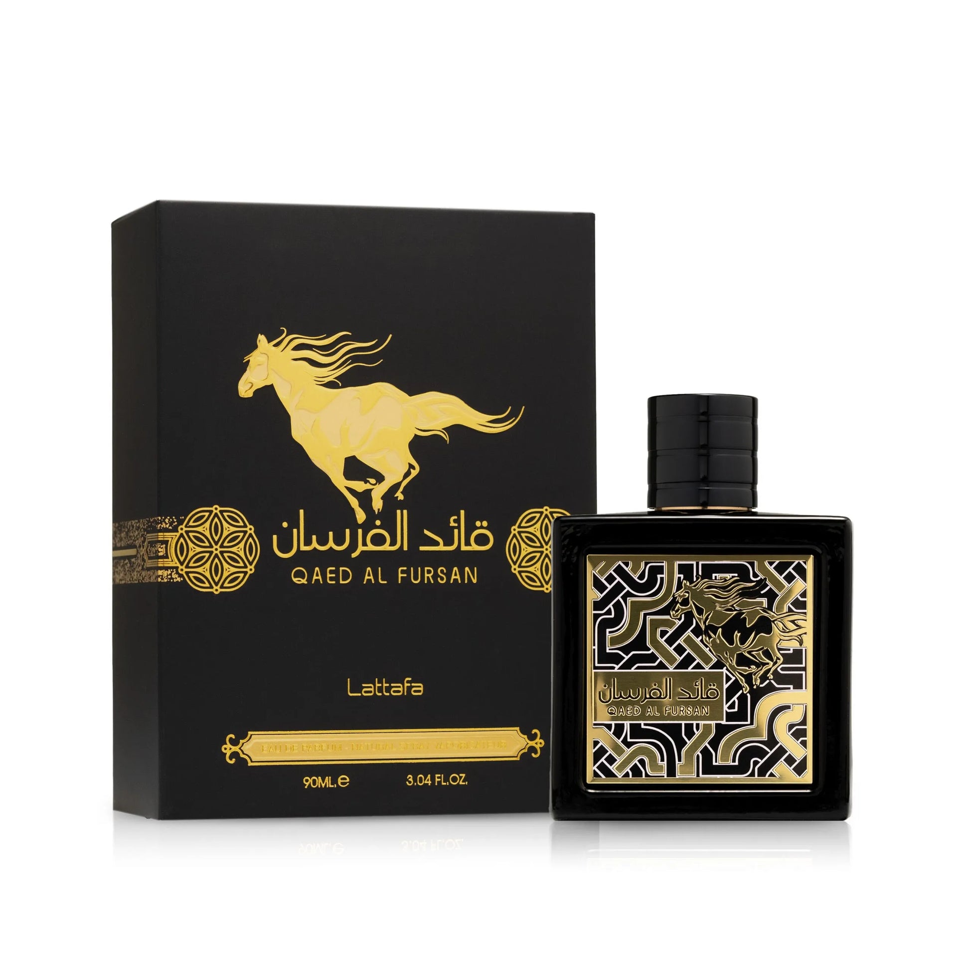 perfume Lattafa Qaed Al Fursan 90ml masculino frutado amadeirado