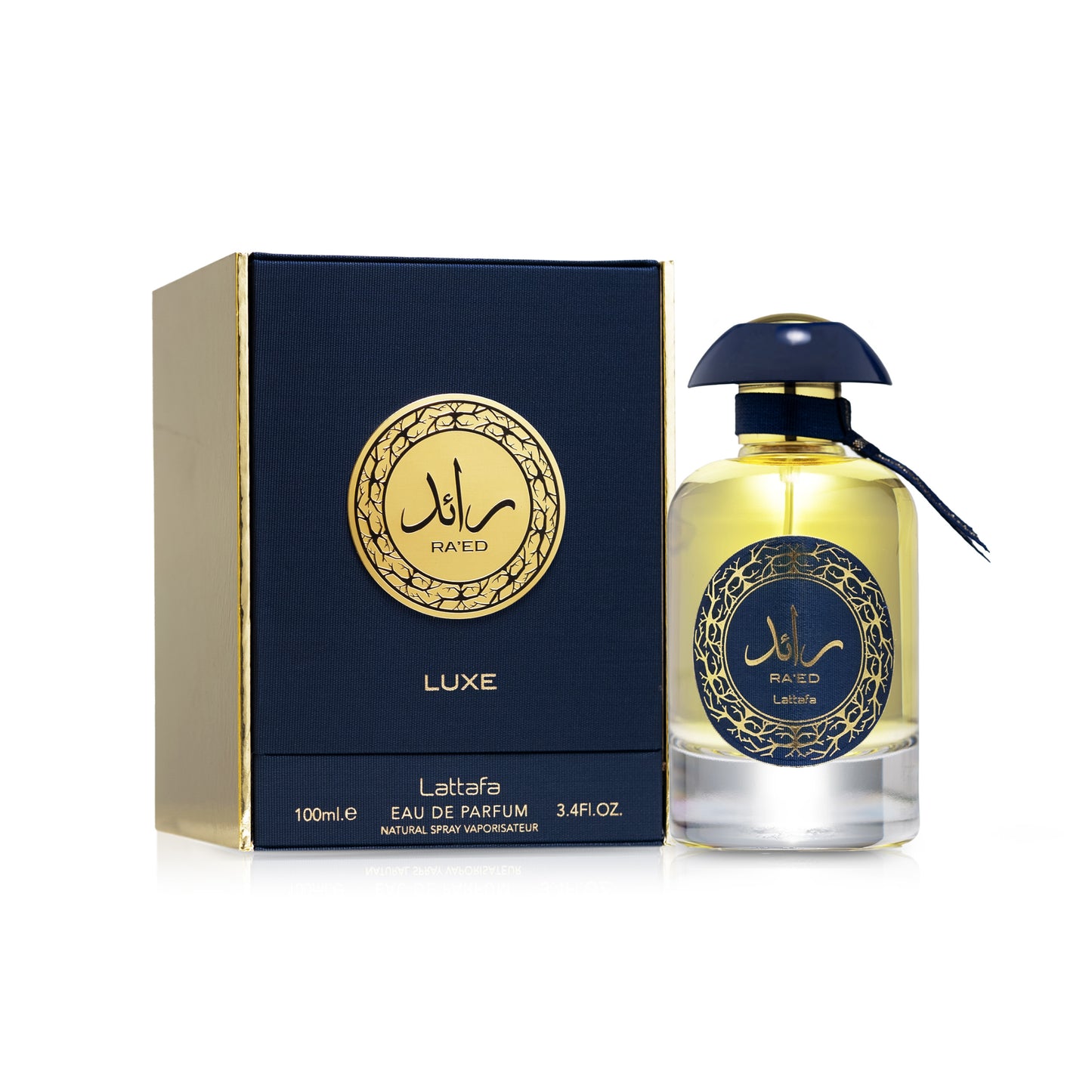 perfume Lattafa Raed Luxe 100ml unissexo aromático frutado