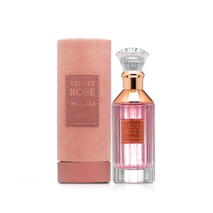 perfume Lattafa Velvet Rose 100ml rosa intensa floral oriental