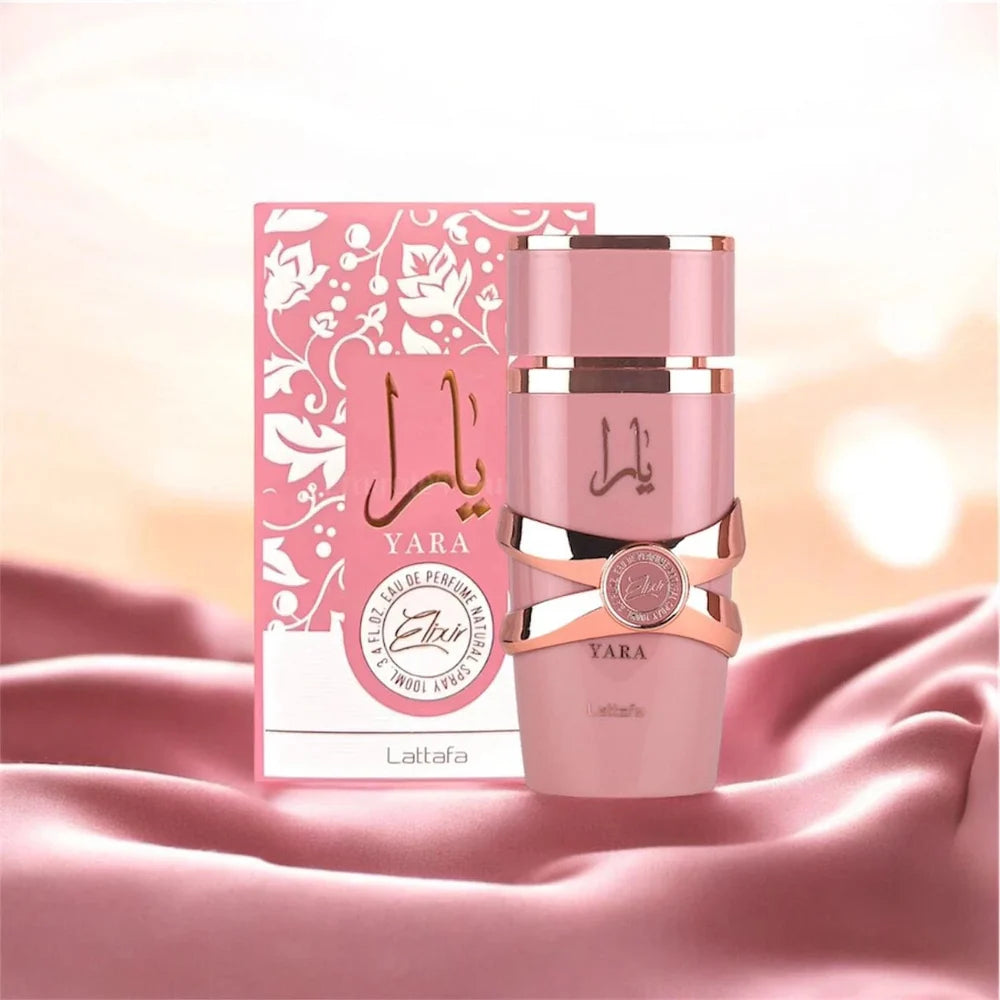 perfume feminino com baunilha caramelo e morango Lattafa