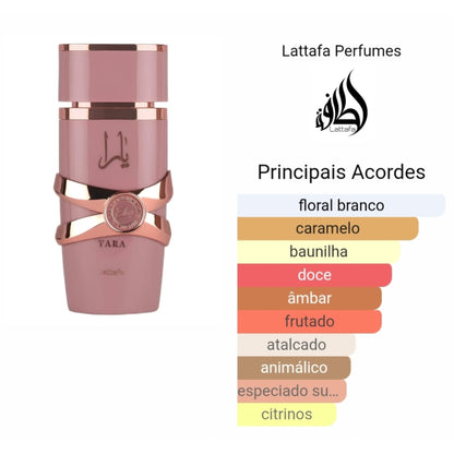 perfume árabe feminino doce e envolvente Yara Elixir