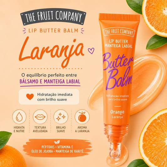manteiga labial laranja com vitamina e jojoba