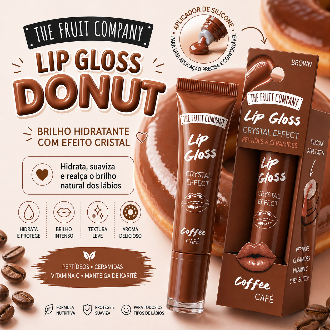 gloss café com vitamina C manteiga karité