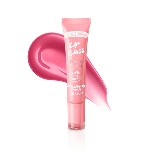 lip gloss fresa nata brilho hidratante efeito cristal