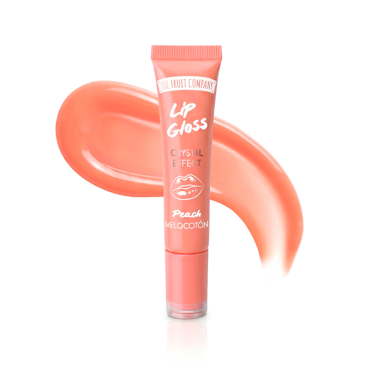 lip gloss pêssego brilho hidratante efeito cristal