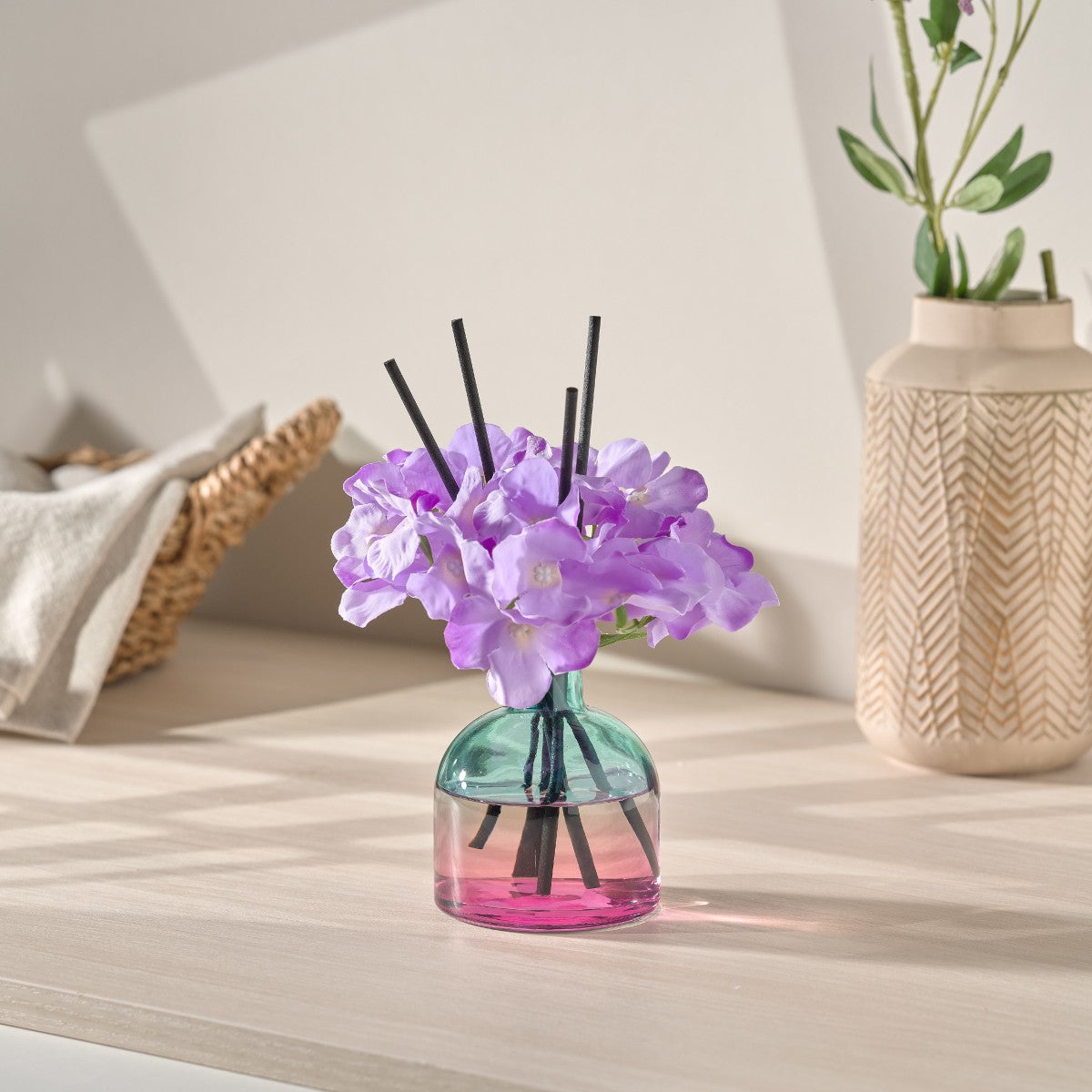 ambientador mikado com flor ambar ginger lily