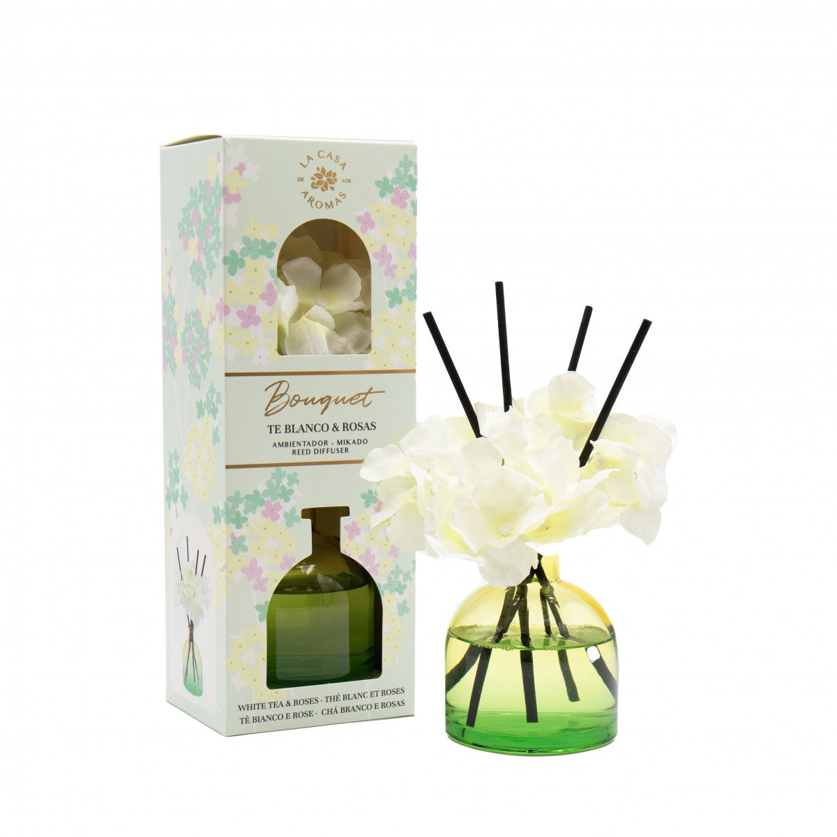 mikado bouquet chá branco e rosas 170ml