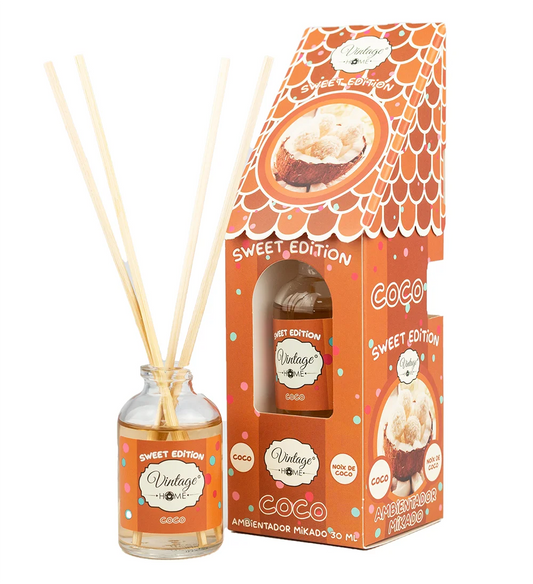 Mikado Coco 30ml – Ambientador de Varetas Tropical | Vintage Home