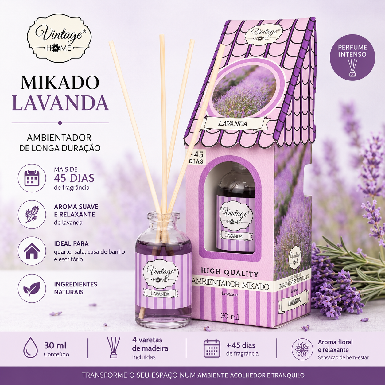 mikado floral relaxante vintage home