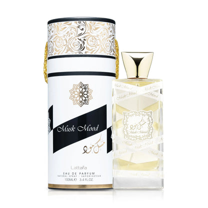 perfume Lattafa Musk Mood 100ml unissexo almíscar branco