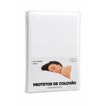 Protetor de colchão impermeável 100% algodão