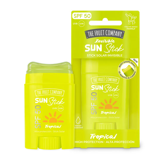 protetor solar stick SPF50 tropical invisível rosto corpo