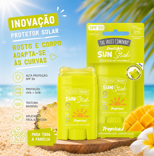 sun stick SPF50 proteção UVA UVB portátil