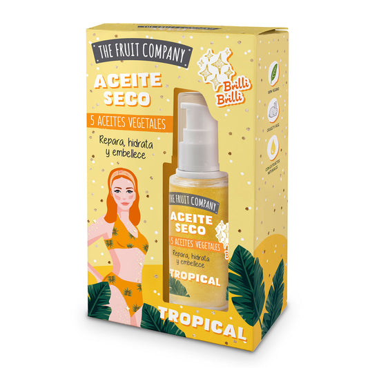 Aceite corporal seco con purpurina tropical 50 ml | La Compañía de Frutas