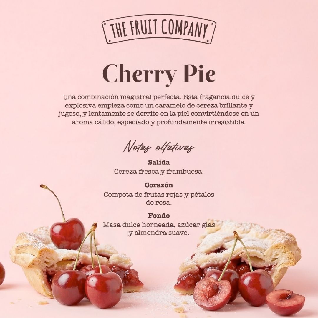 vela aromática doce com notas de frutos vermelhos