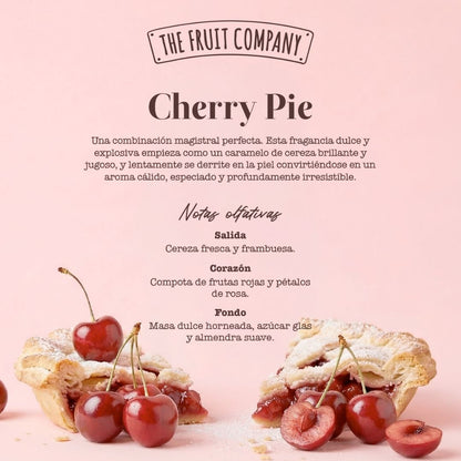 vela aromática doce com notas de frutos vermelhos