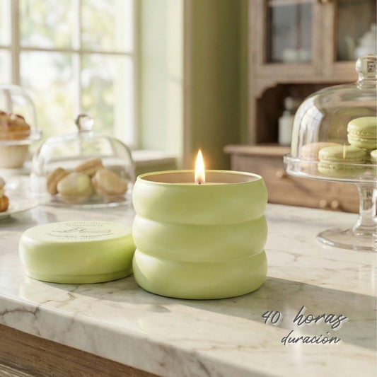 vela aroma frutos secos baunilha e sândalo