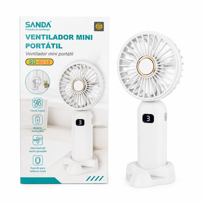 Mini ventilador portátil recarregável silencioso SANDA